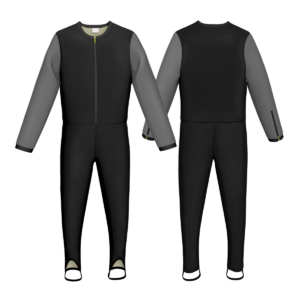 Sprunganzug schwarz/grau matt